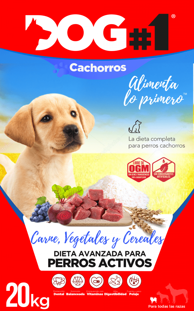 Diseño de packaging para producto de alimentacion FMCG pienso dog#1