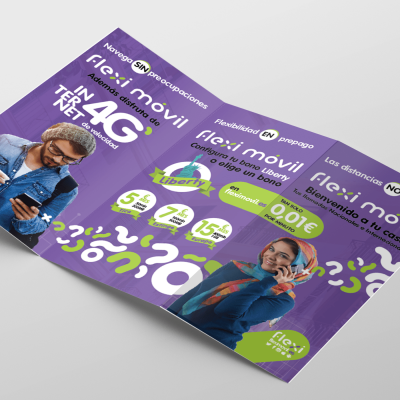 Diseño grafico de triptico diptico marcas