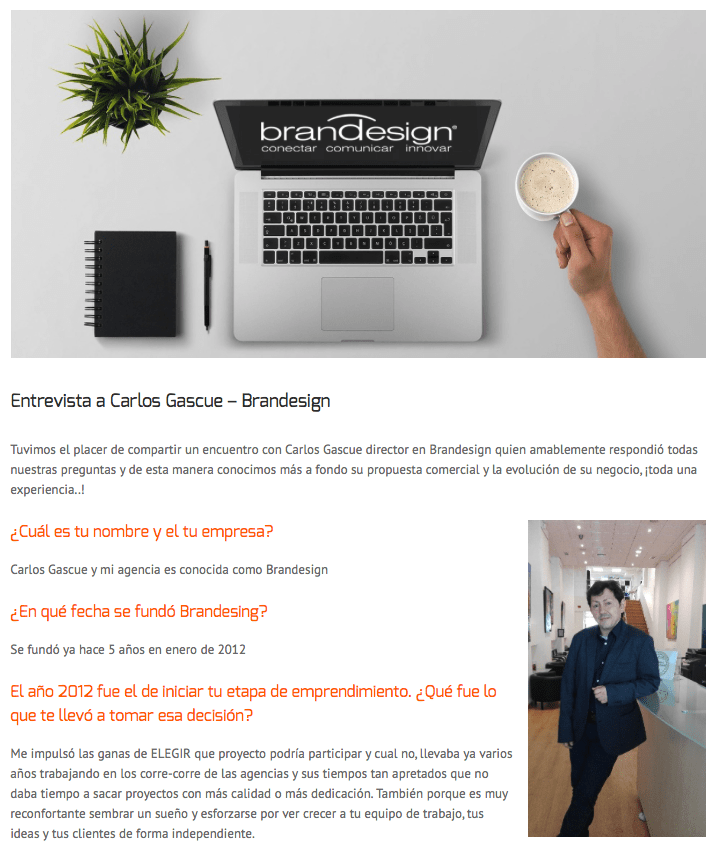 Entrevista a Carlos Gascue - Brandesign