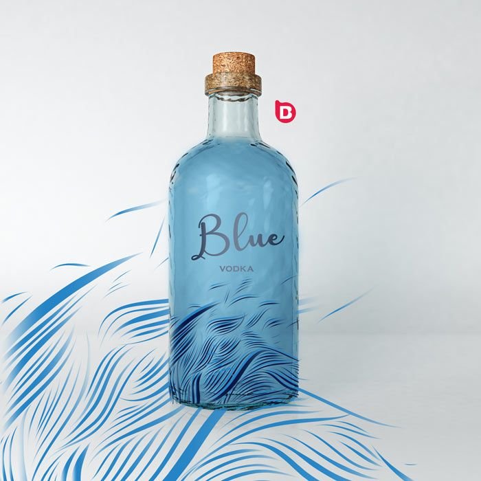 Diseño de etiqueta para botella de producto label