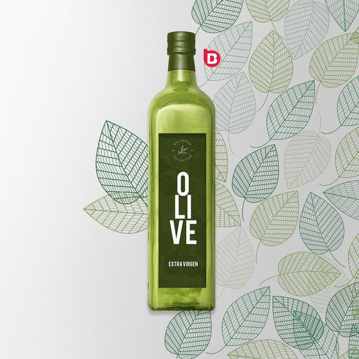 Diseño de etiqueta para botella de producto label