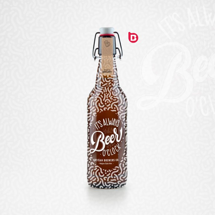 Diseño de etiqueta para botella de producto label