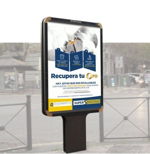 MUPI cartel calle madrid agencia de diseño grafico brandesign