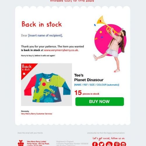 Emailing y newsletter para CRM de tienda Online eCommerce