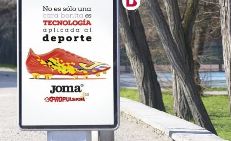 Diseño de las Campañas Exterior y Carteles de Publicidad de Joma