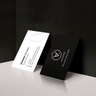 aplicaciones de marca en tarjetas de visita