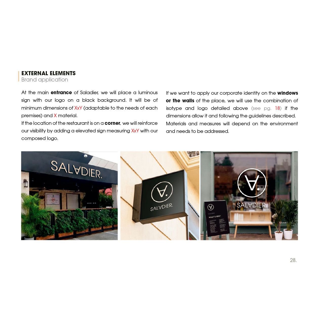 diseño de elementos exteriores de restaurante autor restauración madrid banderola terraza