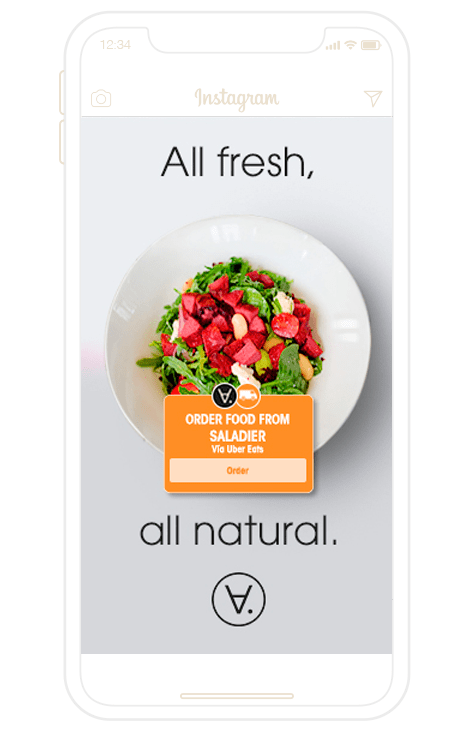 publicaciones de instagram para restaurantes integración food orders delivery