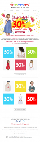 Newsletter email marketing campaign para tiendas online ecommerce