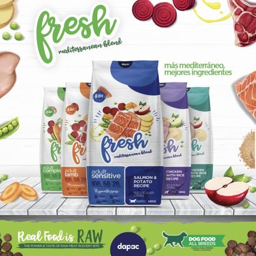 creatividad realizada para tiendas online de comida para gatos perros sector mascota madrid