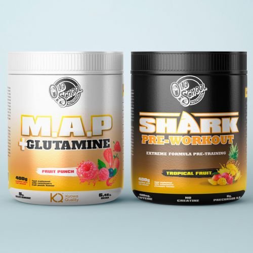 diseño de la etiqueta para la tarifa o bote de suplementos alimenticios para entrenar