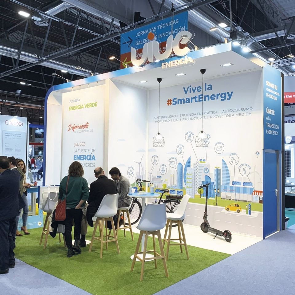 agencia creativa diseño gráfico de stand para feria