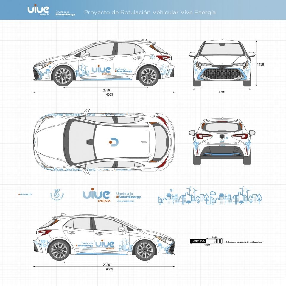 proyecto de rotulación vehículos coches corporativo