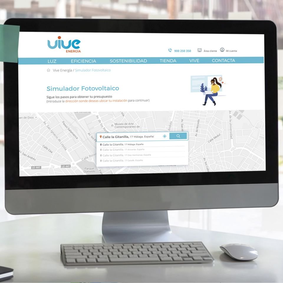 diseño de la interfaz grafica de la web