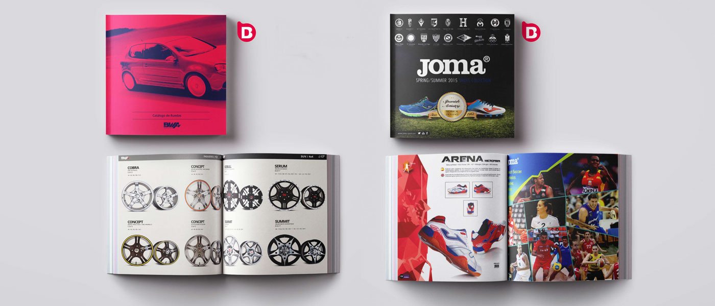 diseño de catalogo de productos JOMA