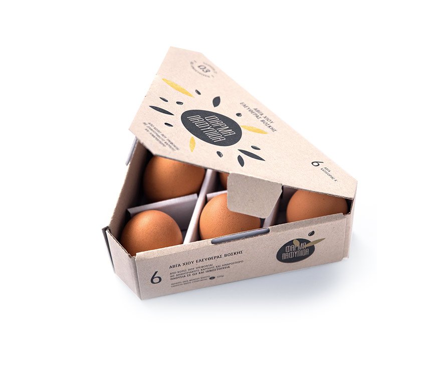 el uso de las cajas de carton ganan terreno en el lineal Diseño gráfico de cajas de huevos camperos packaging primario