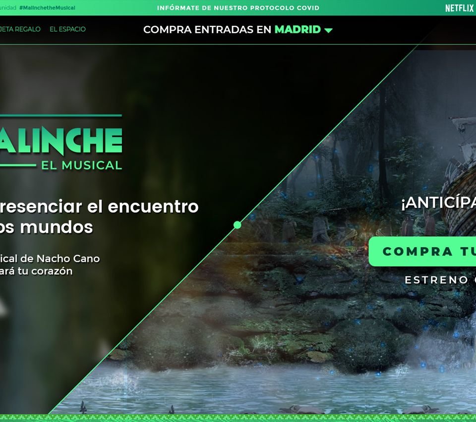 Propuesta alternativa de Diseño web para musical