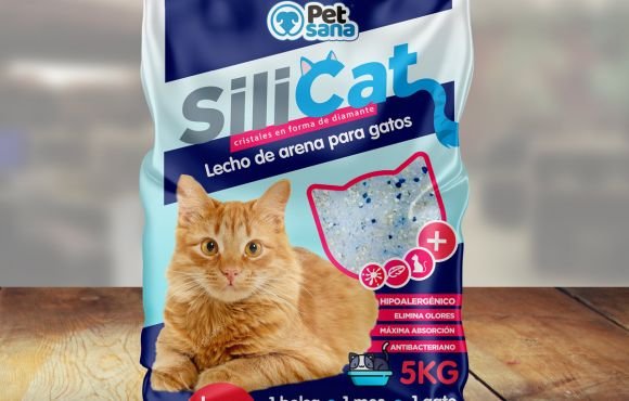 Diseño del empaque de producto del lecho de arena para gatos