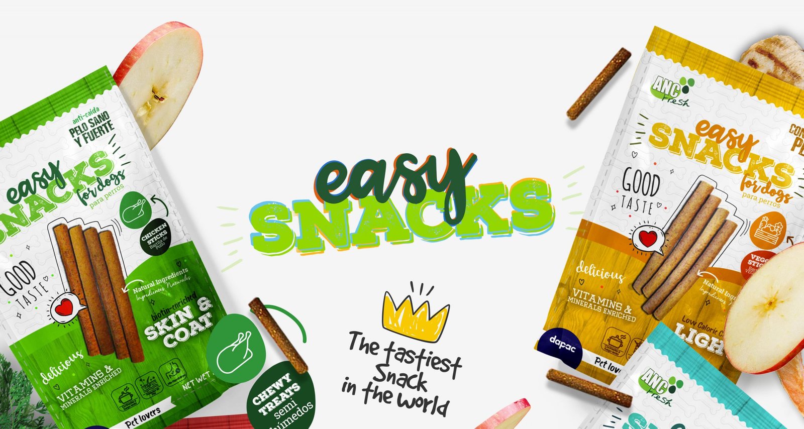 Presentación de diseño de packaging productos para mascotas