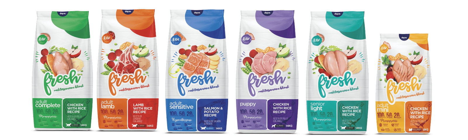 Línea de productos marca pet food