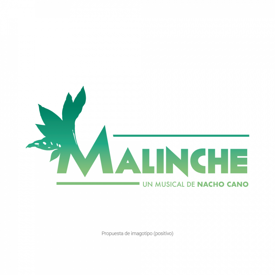 diseño de logotipo propuesto para Malinche el Musical de nacho cano