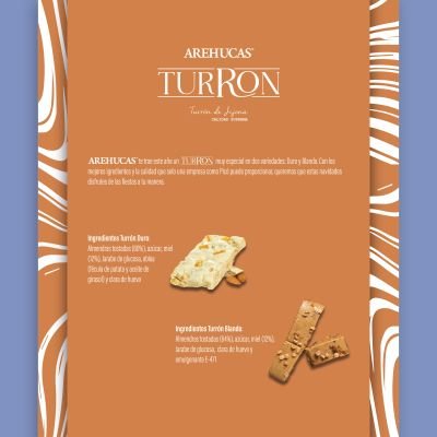 etiqueta para empaque de turrones