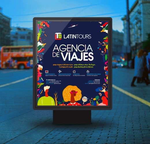 portafolio de diseñador grafico madrid carteles en madrid para publicidad en paradas de buses