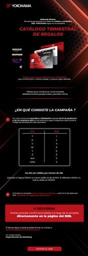 Campaña de email marketing yokohama diseñado para la agencia de marketing LVS2