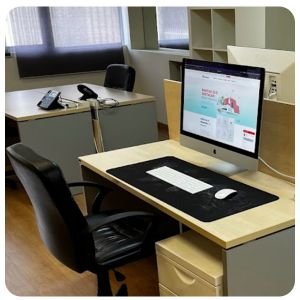 fotos de interior de la oficina en la Calle Lagasca 95 Brandesign agencia de branding en madrid