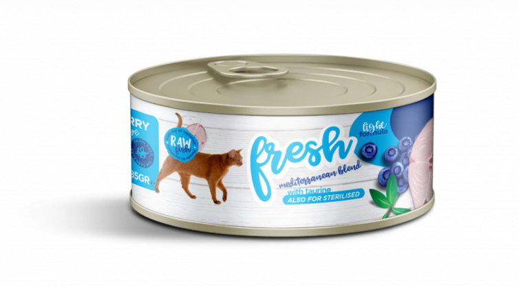 diseño de la etiqueta para las latas de alimentacion húmeda para gatos fresh agencia de diseño de envases y empaques
