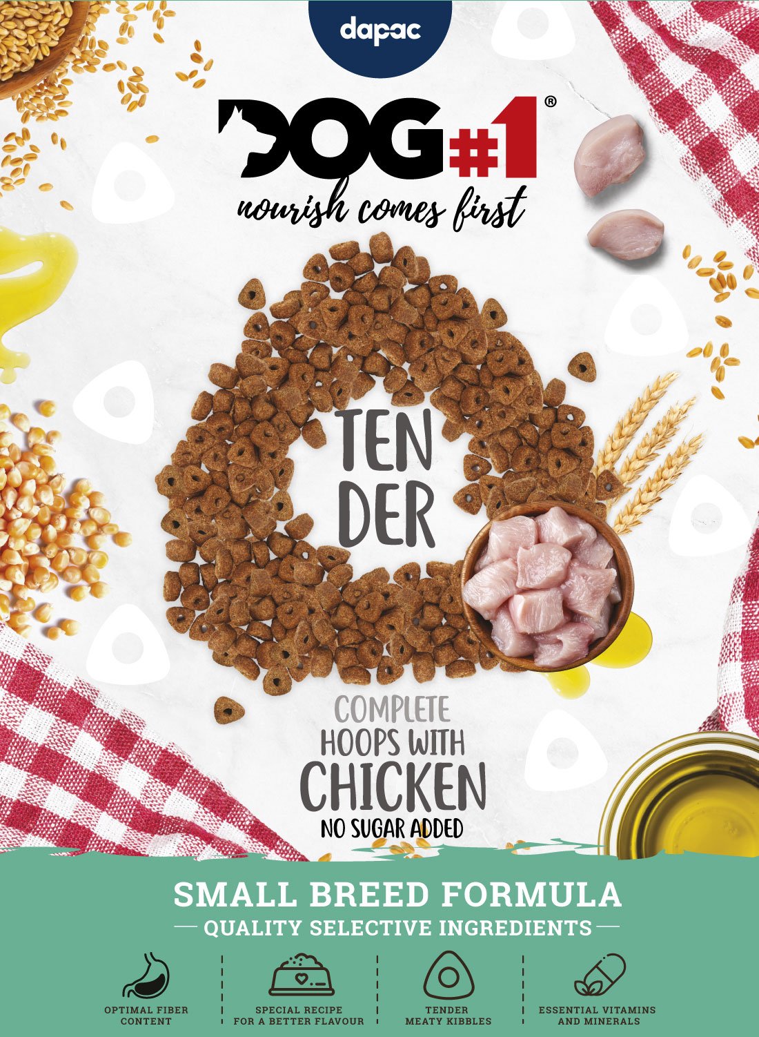diseño del frontal de alimentos para perros agencia de packaging en madrid