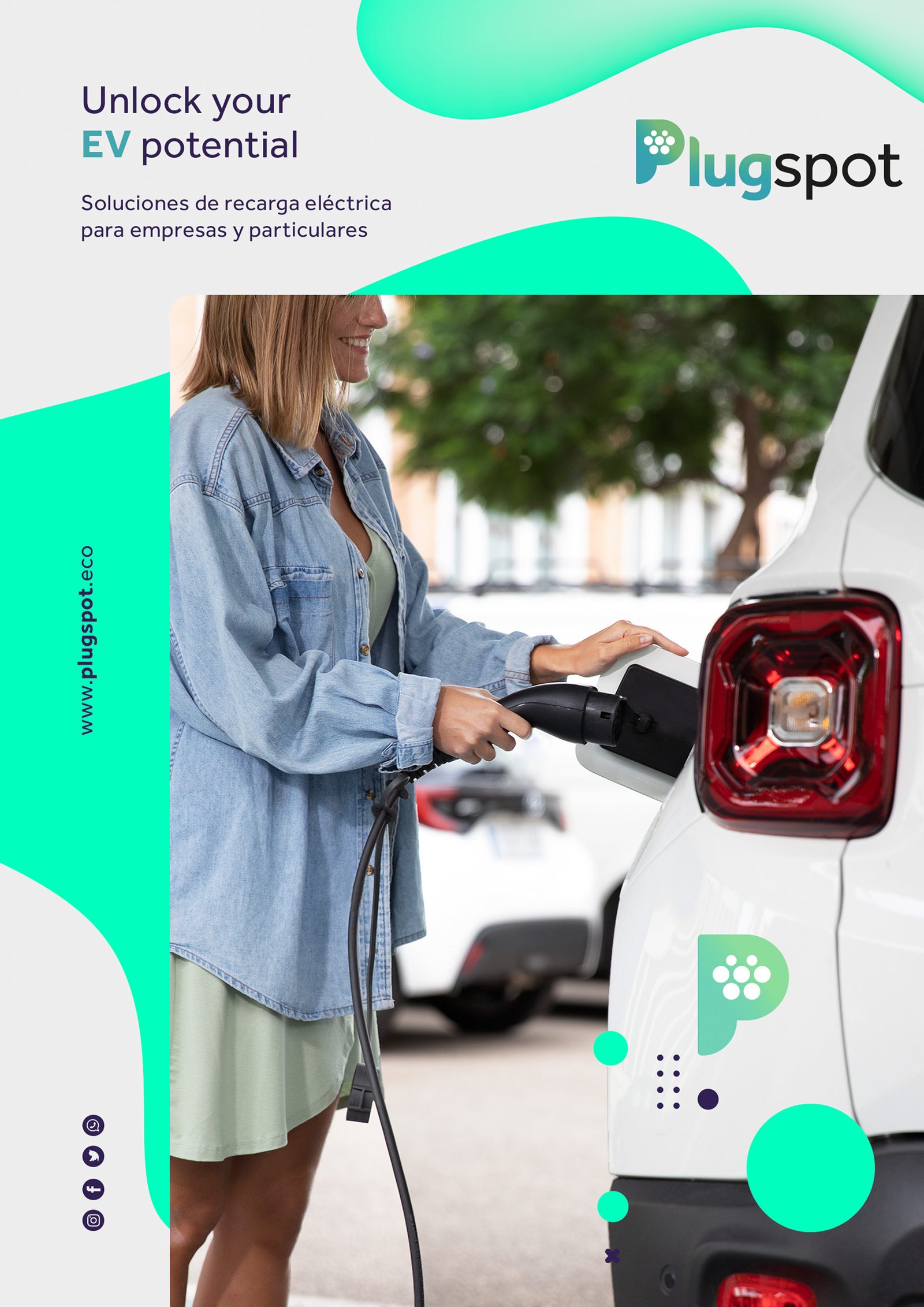 trípticos corporativos para sector energético y movilidad