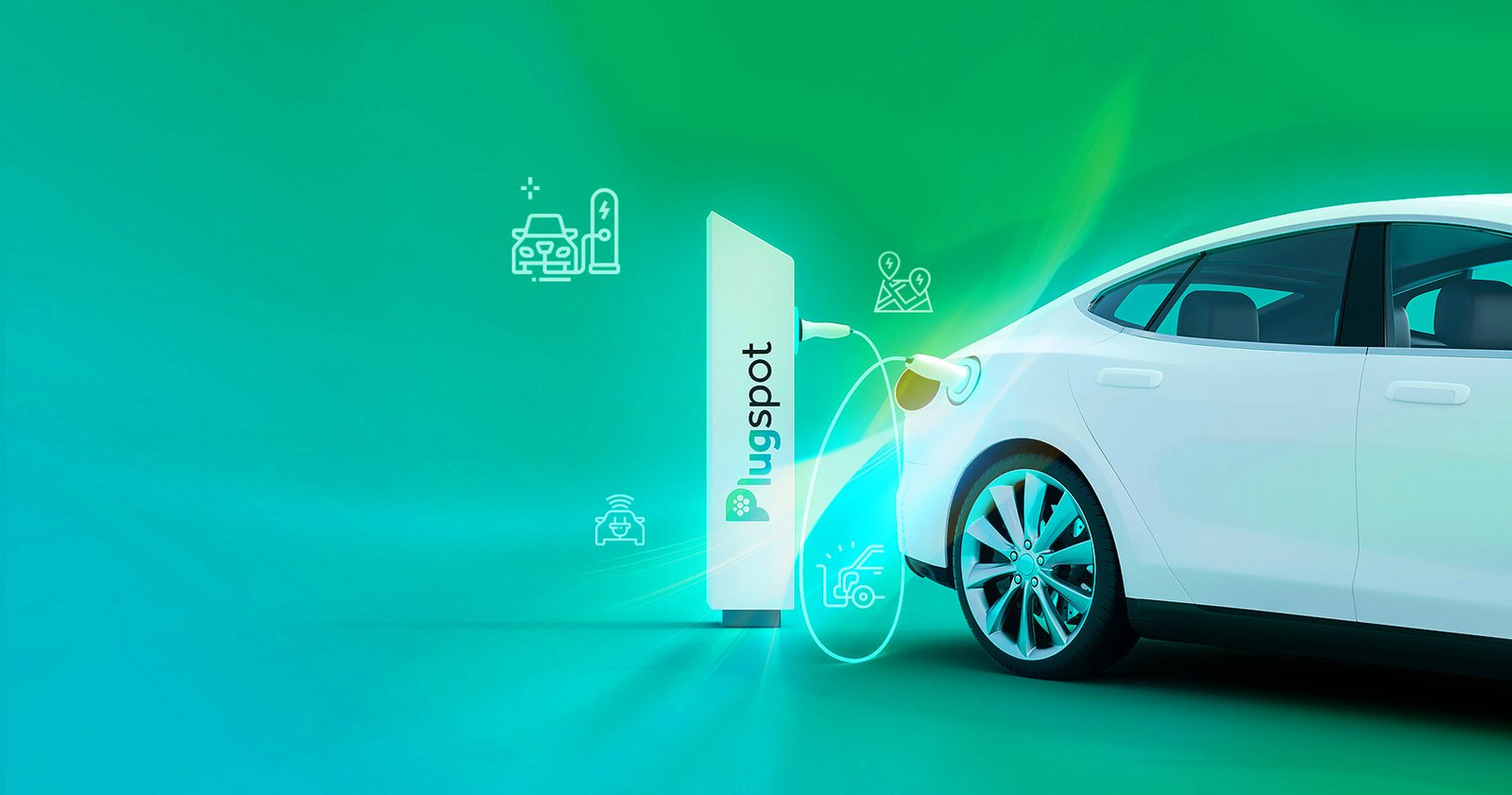 Plugspot una identidad corporativa para red de carga de coches electricos