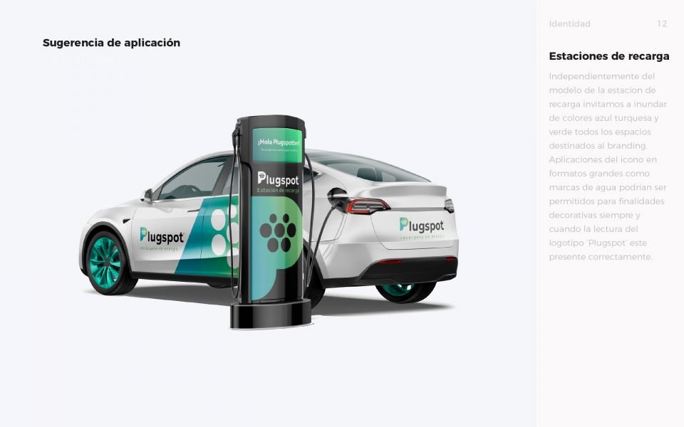 diseño grafico de las estaciones de recarga de coche eléctricos