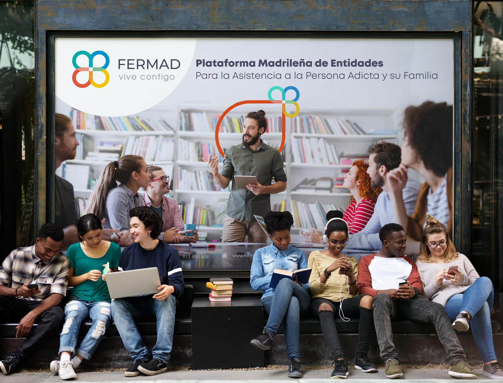 Aplicativos de marca en ejemplos de comunicación exterior