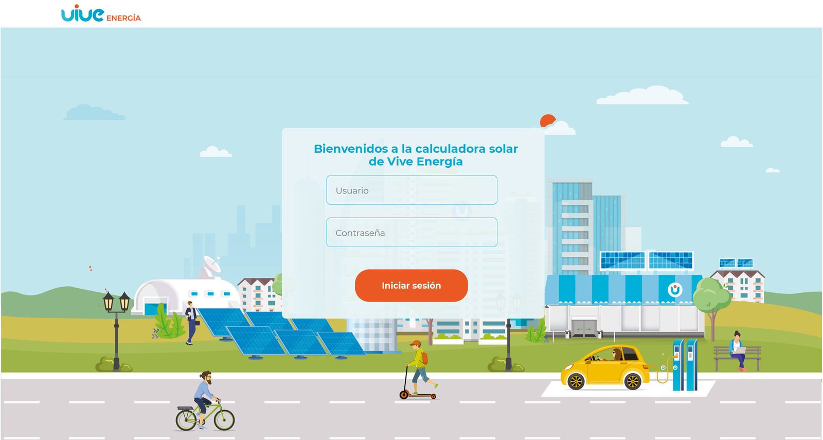 Diseño de la experiencia de usuario UX UI para la calculadora Solar de Vive Energía