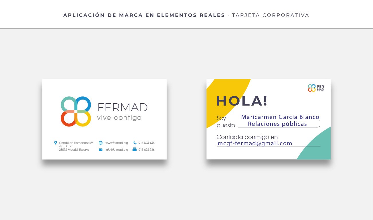 diseño de las tarjetas de visita