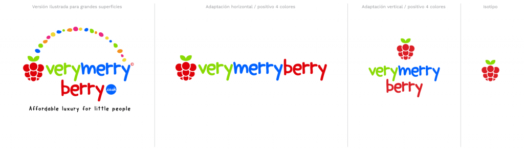 diseño gráfico de logotipo para marca de moda infantil ejemplo de logotipo responsive