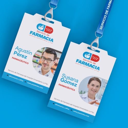 diseño grafico de los distintivos evento medico