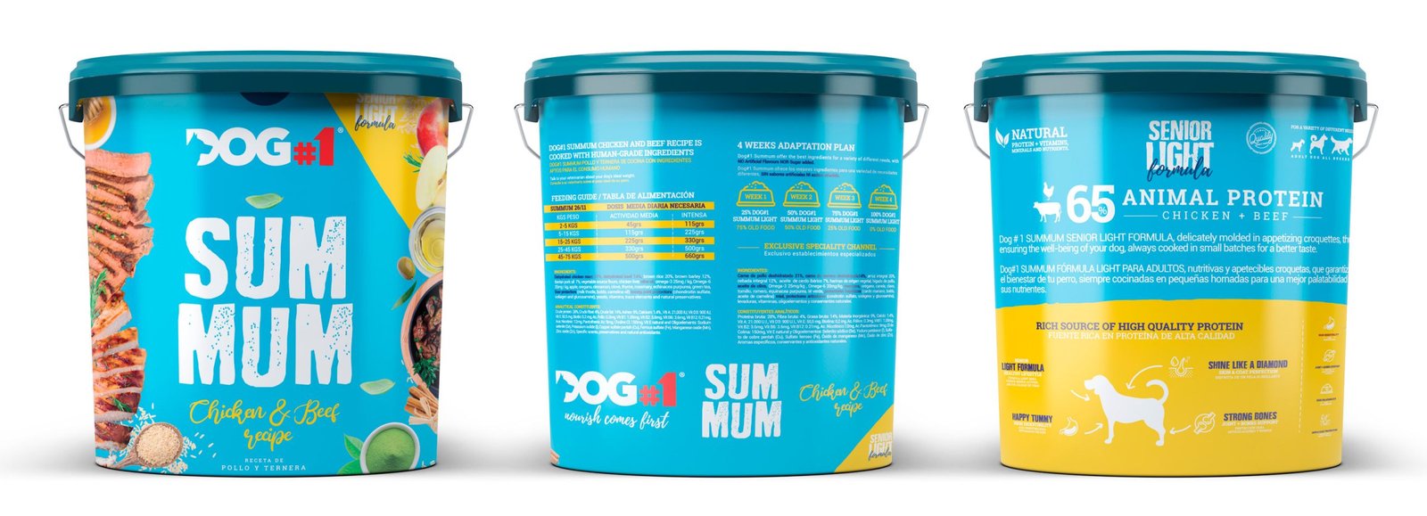 infografia para diseño de producto alimento mascotas