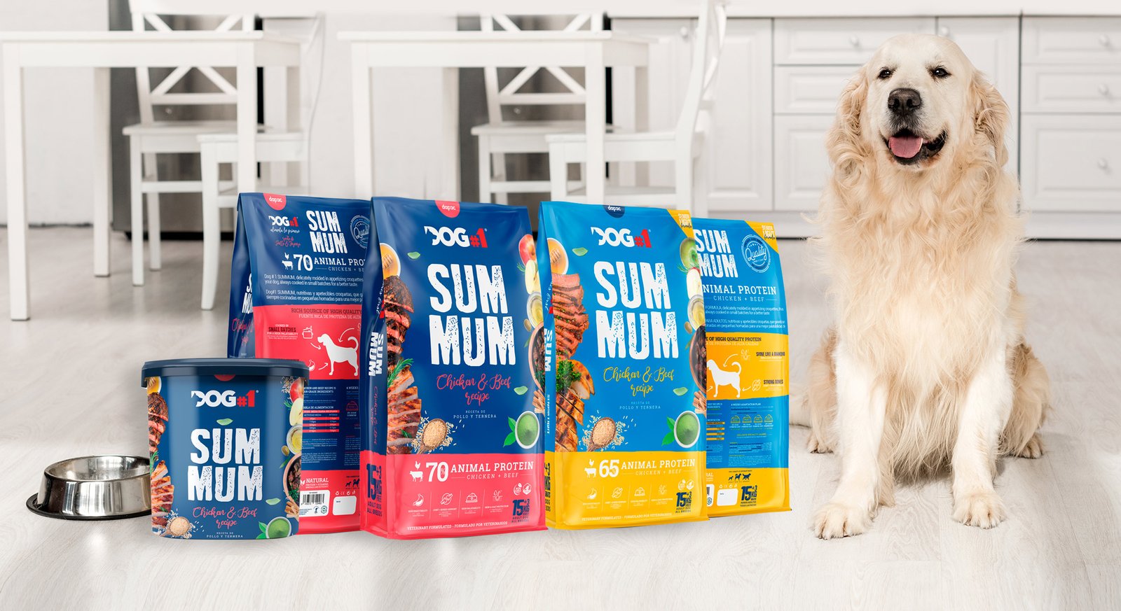 Diseñando la nueva marca de alimentos para mascotas Summum Pet Food