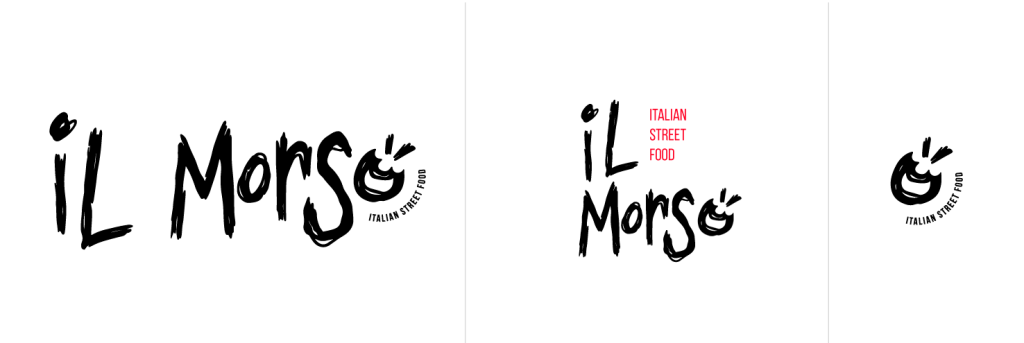 Diseño flexible del logotipo responsive il morso portafolio logos responsive brandesign
