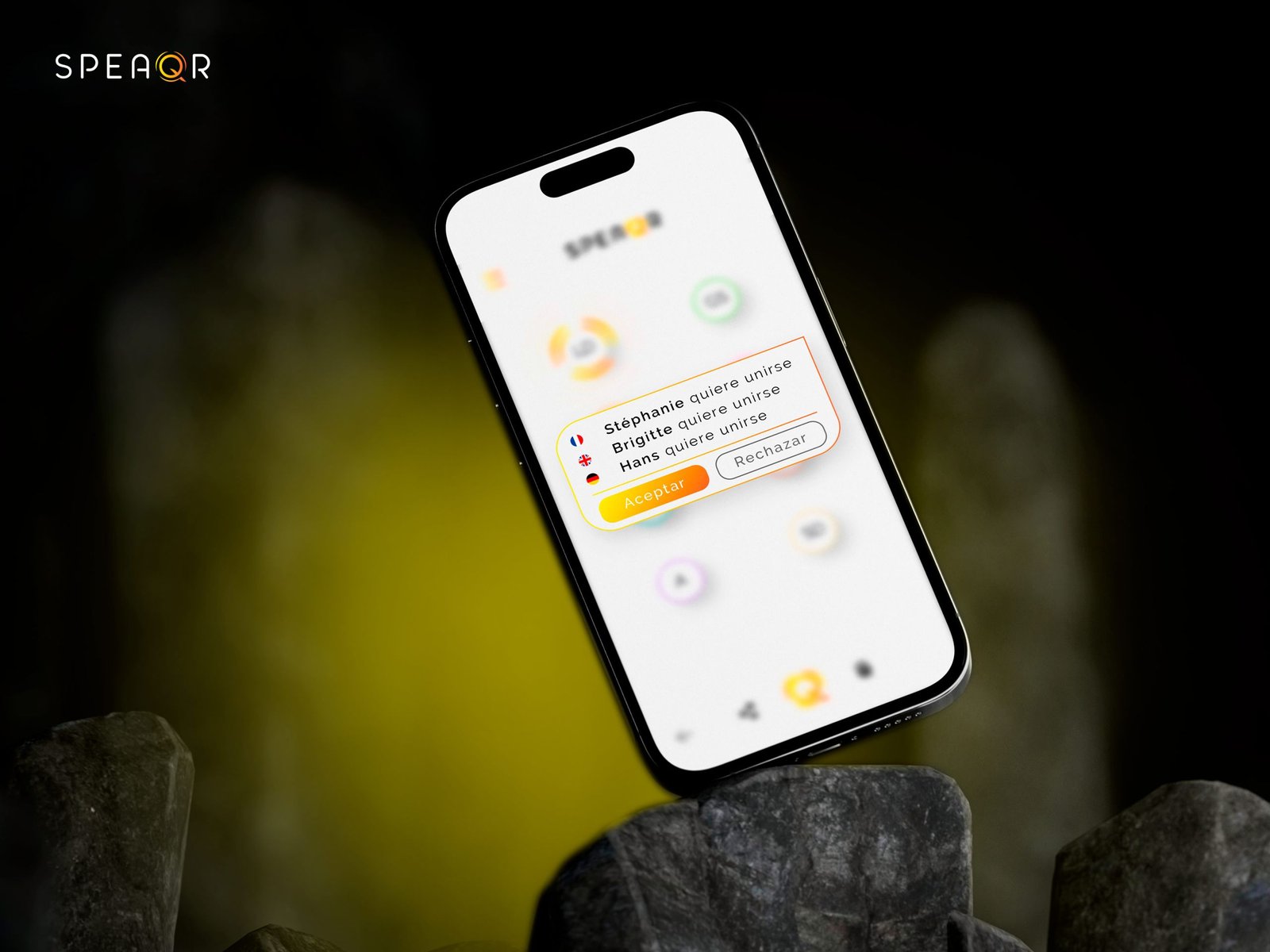 diseño de las pantallas de usuario app Speaqr diseño de la experiencia de usuario pantallas app agencia de diseño ux