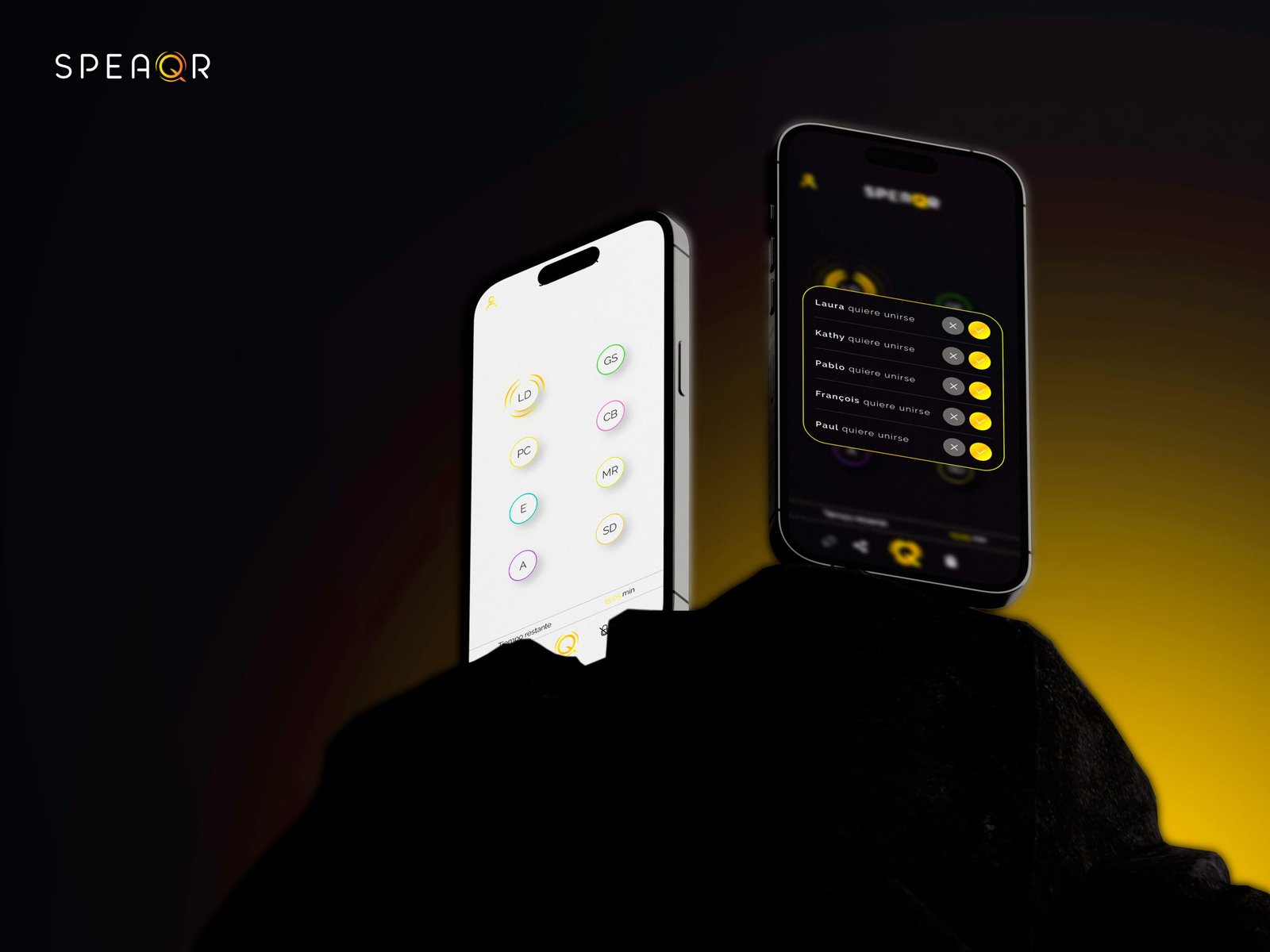 diseño de las pantallas de usuario app Speaqr diseño de la experiencia de usuario pantallas app agencia de diseño ux