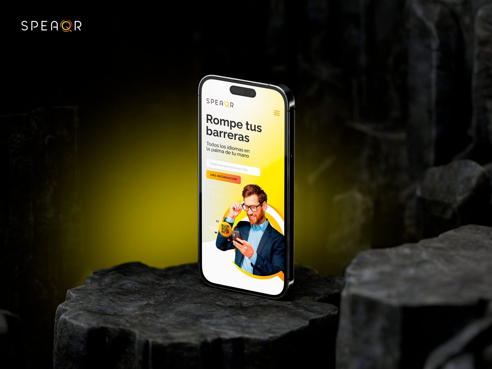 diseño de las pantallas de usuario app Speaqr diseño de la experiencia de usuario pantallas app agencia de diseño web