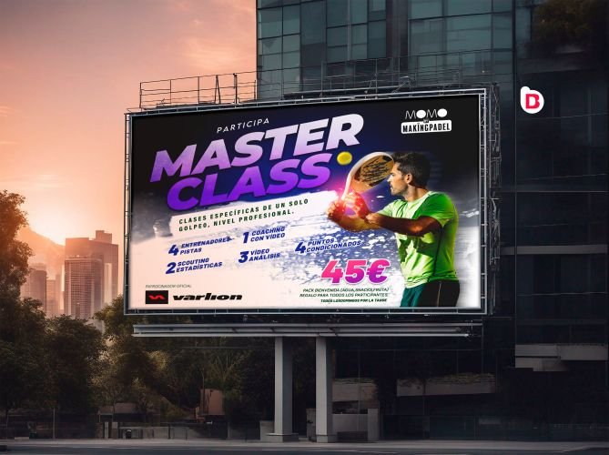 Diseño grafico de cartel para eventos deportivos