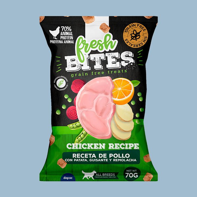 diseño de los sacos de snacks de fresh mediterranean