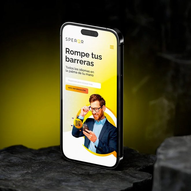 interfaz grafica de las pantallas de la app y diseño de la pagina web en dispositivos moviles