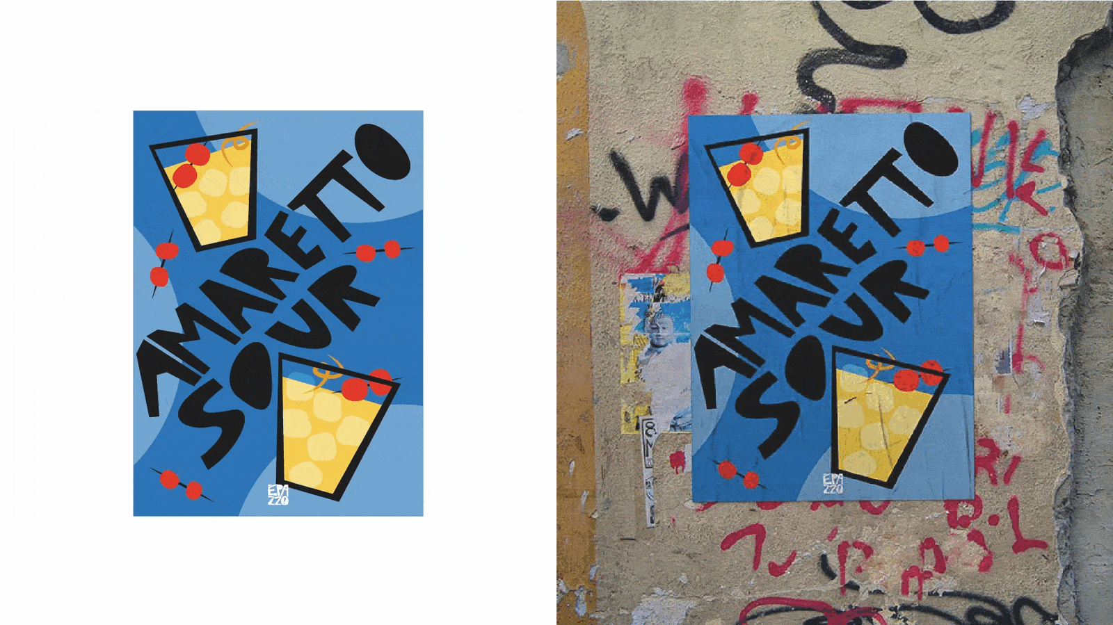 diseño de carteles y ambientacion para restaurantes y locales