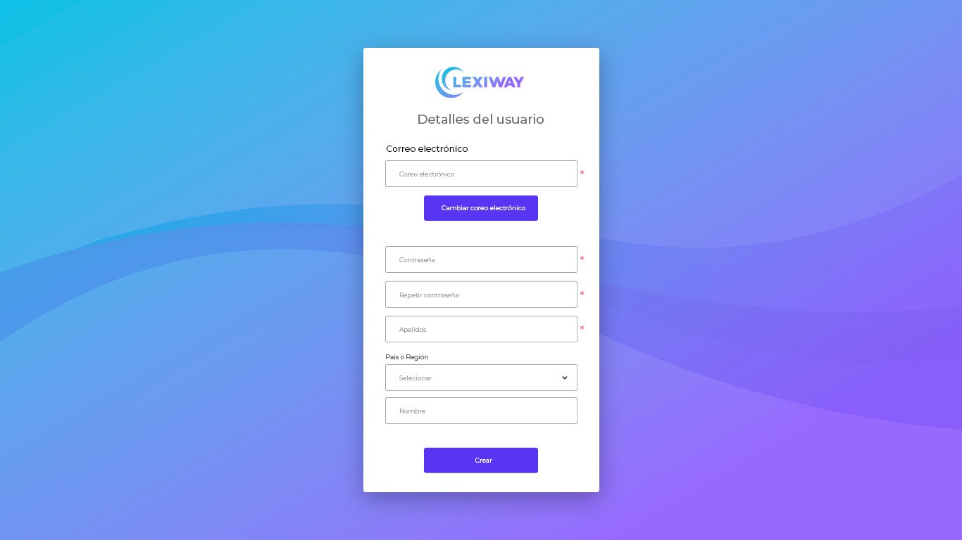 diseño de la pantalla de login iniciar sesion